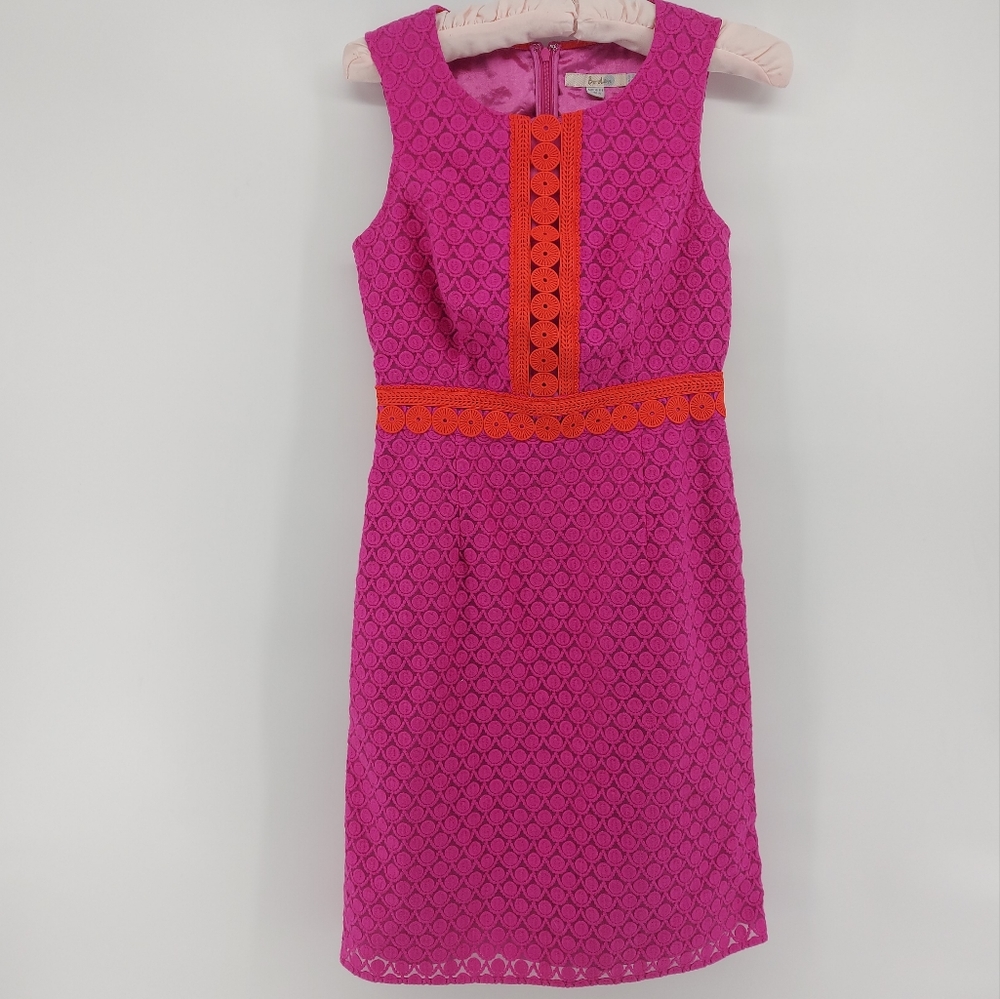 Boden Dresses Boden Lydia Lace Crochet Dress Pink Size 4